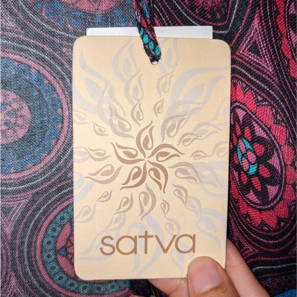 Satva Akula Eastern Tile Ocean Depths Kimono M/L - Picture 7 of 13